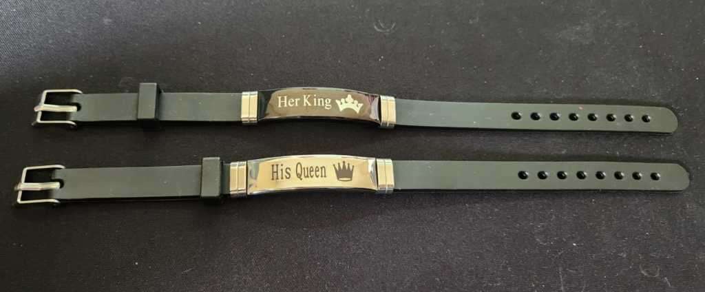 Couples His/her King/Queen Bracelet Gift Set