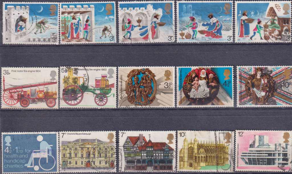 Stamps GB mixed card