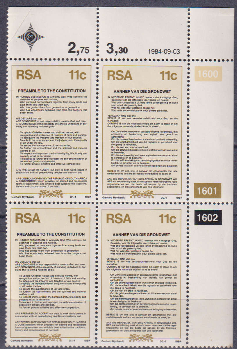 Stamps RSA Control Block