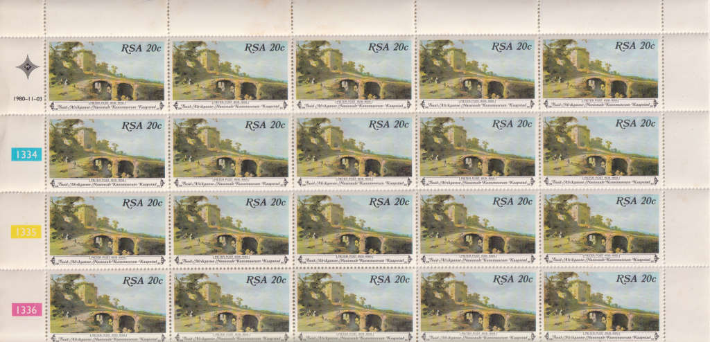 Stamp RSA 1980 Paintings from the South African National Gallery, Cape Town