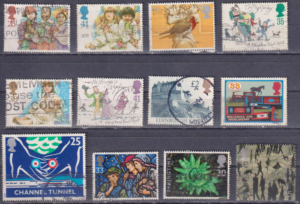 Stamps GB mixed card