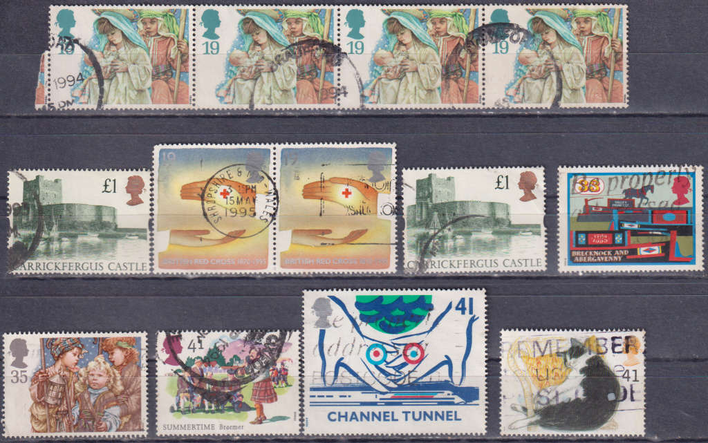 Stamps GB mixed card