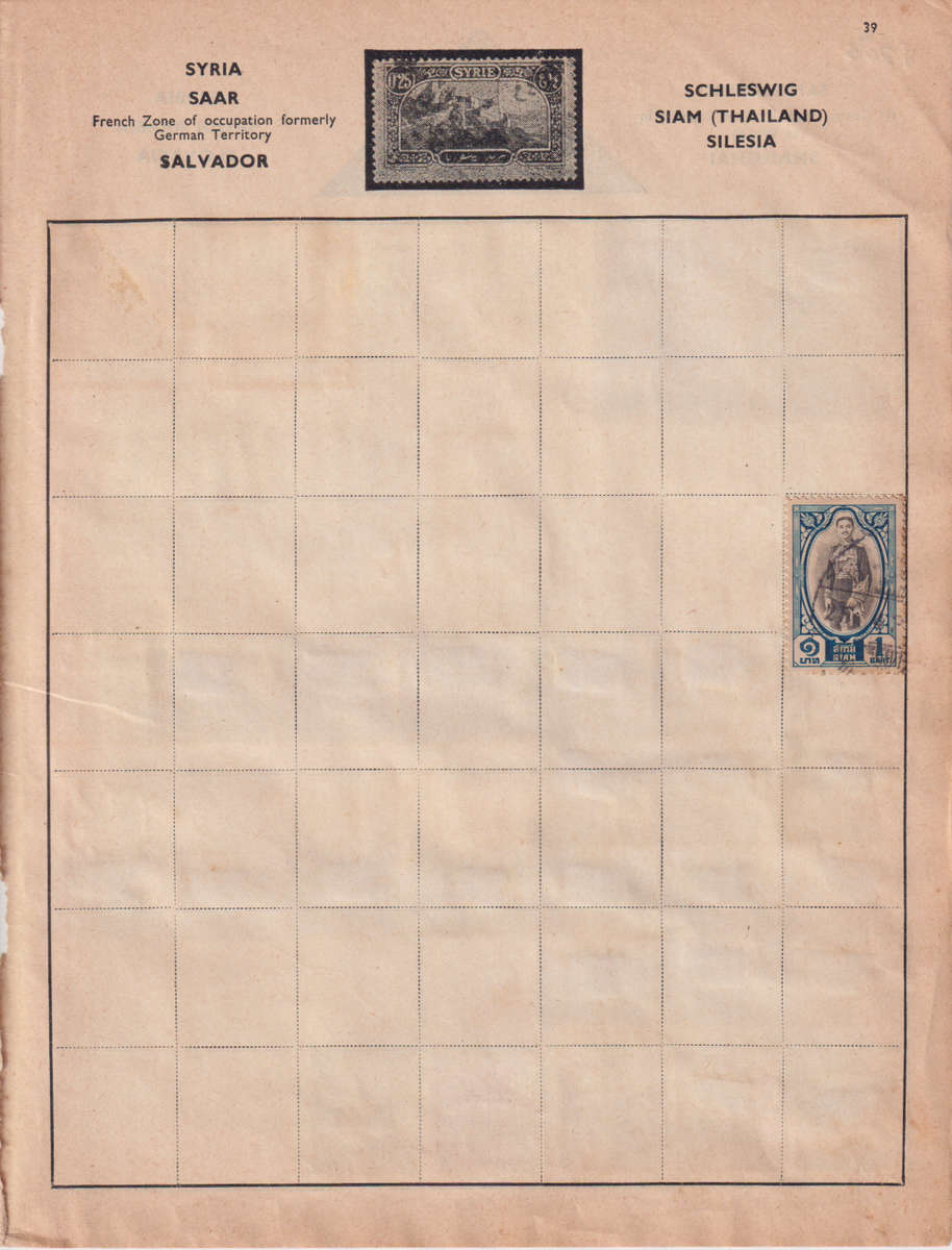 Stamps on paper Mix World