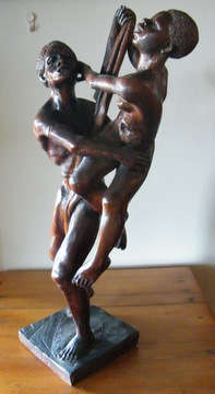 Original Art Carving out of Wood (55cm tall)  - Signed by the artist