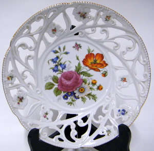 Dresden  - Germany Perforated Design Plate/Bowl with no damage - Collectible!