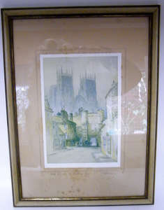 F Robson Print (British 1880 - 1936) (no 2) - Signed and Titled in Pen! Framed