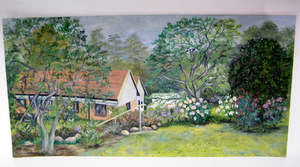 Original Oil Painting (76x38) on Canvas Panel (no 2) , signed