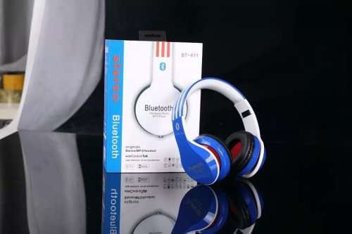 Bluetooth FM Stereo Radio MP3 Player On Ear Headphones