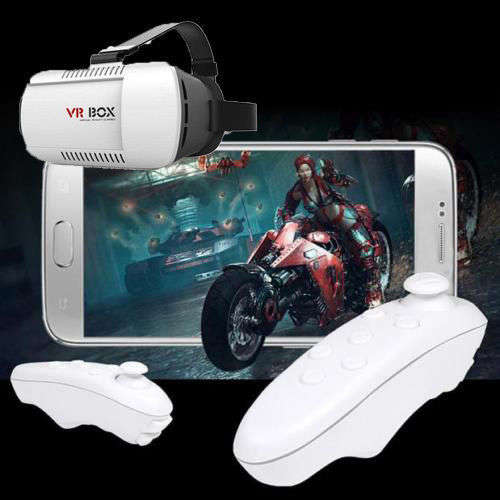 Professional 3D VR Box 2.0 II 3D Glasses with Bluetooth Remote - Virtual Reality VR BOX