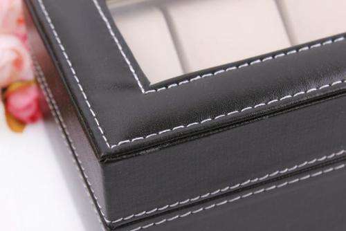 8 Grid PU Watch Display Collection Case