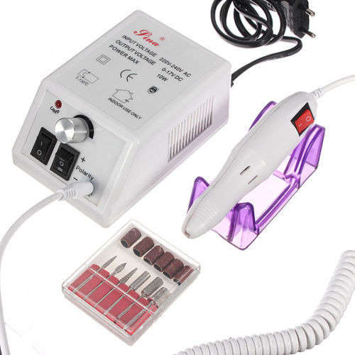 Professional Manicure Pedicure Electric Drill File Nail Art Pen Machine Set Kit