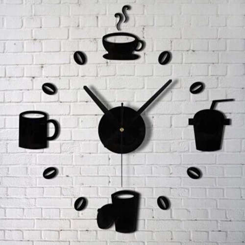 Fashion Acrylic DIY Self Adhesive Interior Wall Creative Decoration Clock