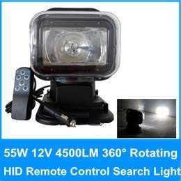 12V 55w Rotating Wireless Remote Control HID Xenon Search Work Light
