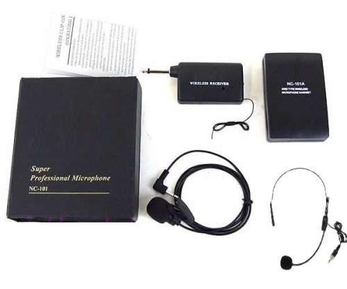 Audio Wireless Single Channel VHF Microphone System - WITH LAPEL MIC