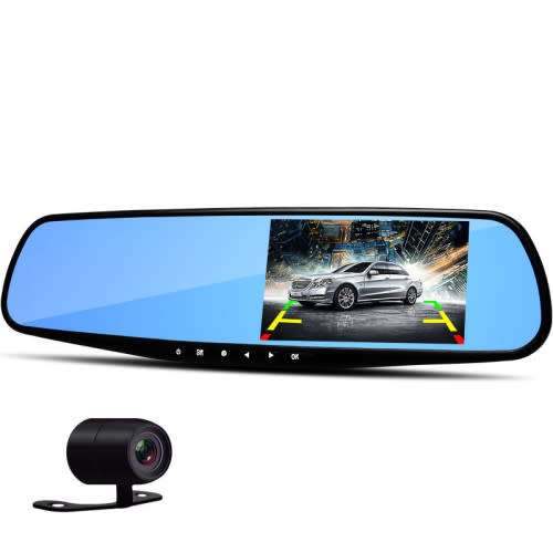 3.2" Full HD 1080 Vehicle Blackbox DVR G Sensor DUAL CAMERA