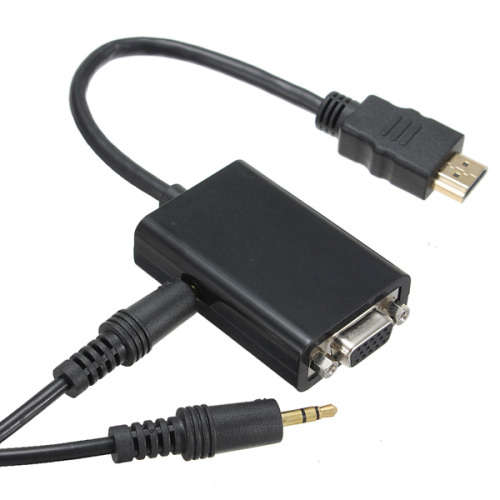 HDMI TO VGA CONVERSION CABLE WITH AUDIO