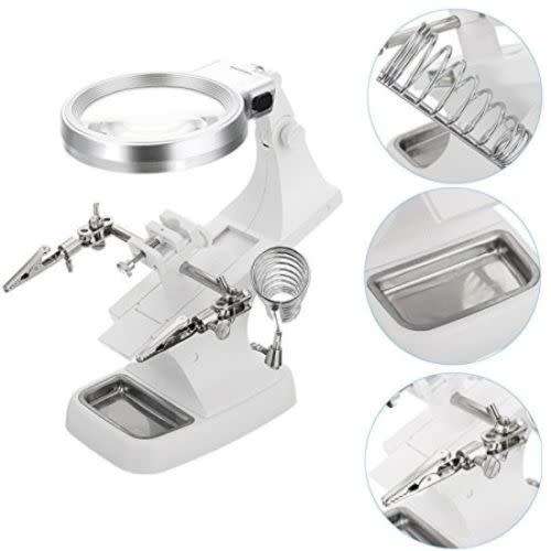 Multifunctional Desk Lamps Welding LED Magnifier Helping Hand Soldering
