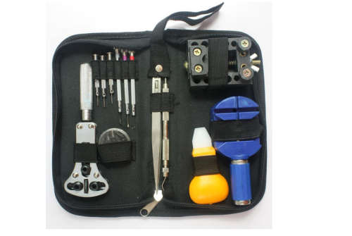 13pcs Watchmaker Watch Repair Tool Kit Back Case Opener Remover Spring Pin Set