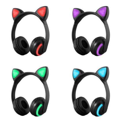 Color Changing LED Wireless Cat Ear Headphones