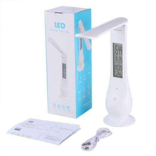 Touch Control  LED Desk Lamp with Calendar and Alarm