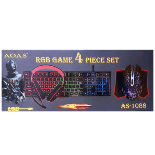 AOAS-1088 4 PIECE GAMING RGB KIT