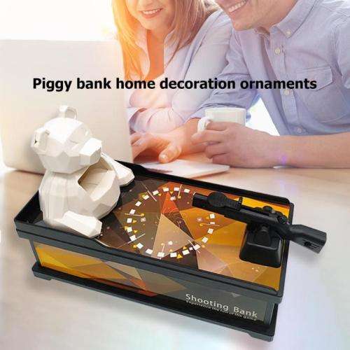 SHOOTING BEAR MONEY BOX