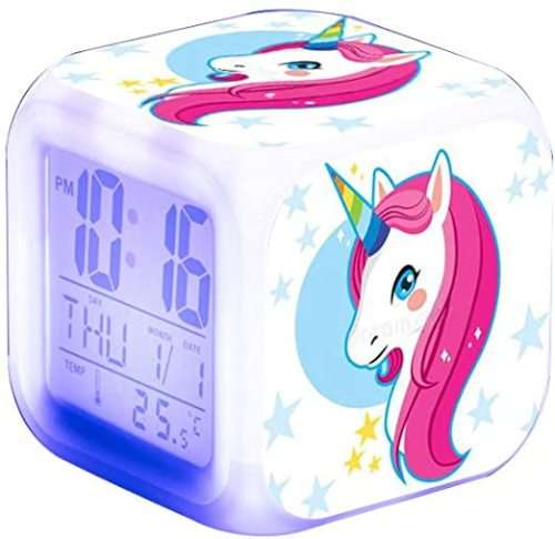 UNICORN COLOR CHANGE ALARM CLOCK