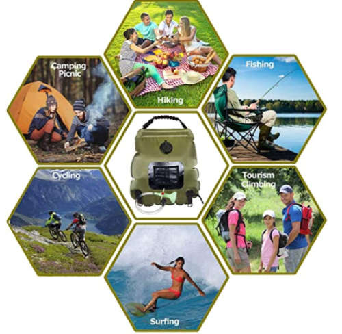 OUTDOOR SOLAR WATER BAG 20L