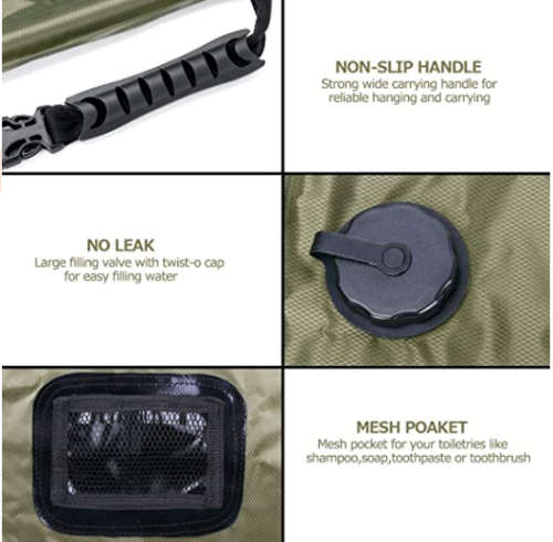 OUTDOOR SOLAR WATER BAG 20L