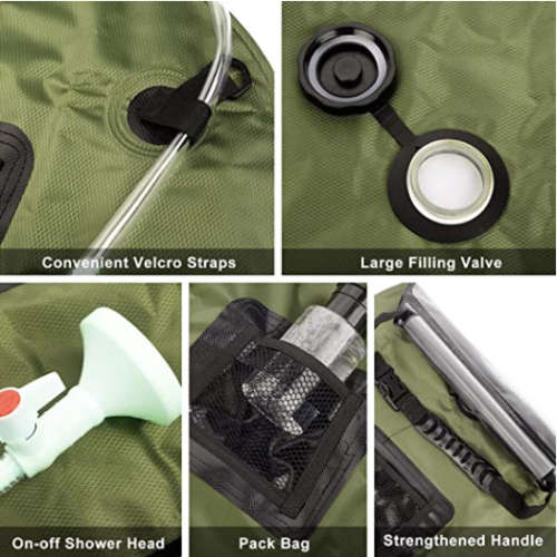 OUTDOOR SOLAR WATER BAG 20L