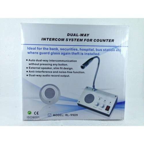 DUAL WAY INTERCOM SYSTEM FOR COUNTER