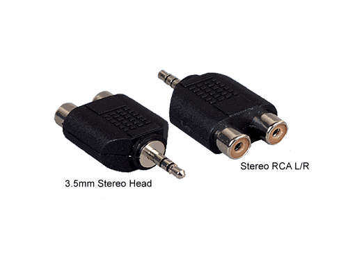 3.55MM TO 2 RCA ADAPTOR