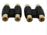 2 RCA FEMALE TO 2 RCA FEMALE ADAPTOR