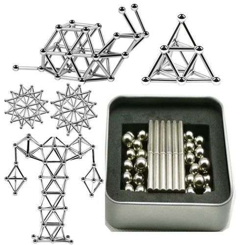 MAGNETIC STICKS AND BALLS 63 PC KIT