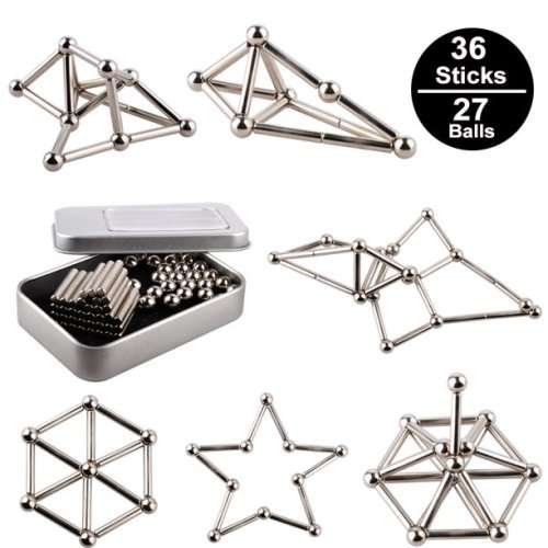 MAGNETIC STICKS AND BALLS 63 PC KIT