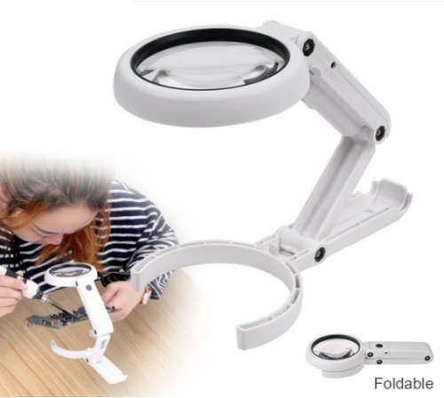 8 LED DUAL-CIRCUIT DESKTOP MAGNIFIER