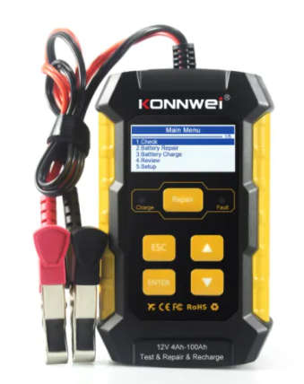 CAR RECHARGE, TEST AND REPAIR BATTERY TESTER