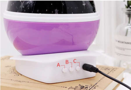 ROTATING STARRY MASTER NIGHT LIGHT PROJECTION LAMP