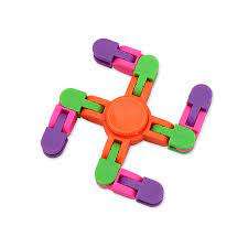 Wacky track Spinner mini Brain Teaser Spinner Toy snake puzzle snap click finger fidget toy