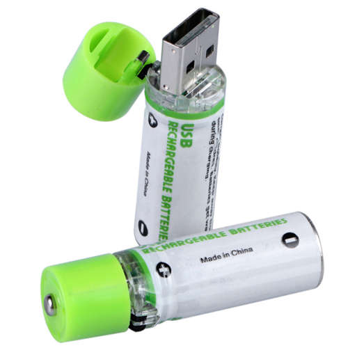 Nh-aa 1.2v 1450mah Usb Rechargeable 2 pack