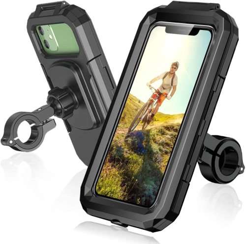 Bike Phone Mount Holder Waterproof Cell Phone Holder  360° Adjustable Bicycle Phone Case Holder with