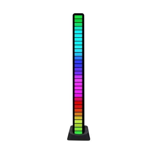 RGB music level light adopts advanced acrylic material, internal adopts 32 dazzling colour lamp bead