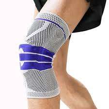 Silicone Spring Knee Brace Sport Support Strong Meniscus Compression Protection