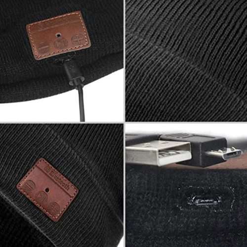 Bluetooth Beanie Hat with LED Headlight