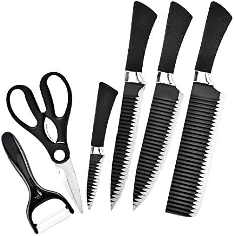 High Quality 6PCS Non Stick Multi Purpose Knife Set