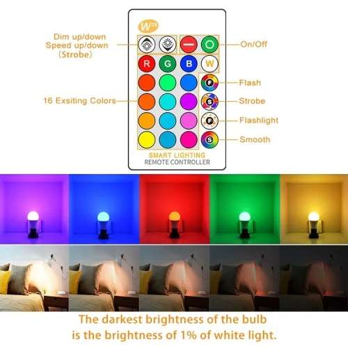 RGB Colour Changing Bulb(Bayonet)