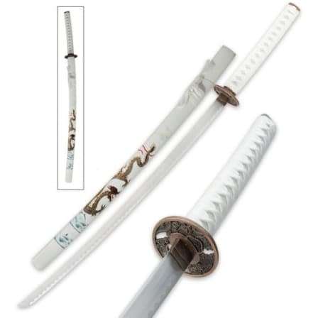 SAMURAI KATANA -- FULL TANG --- BLOOD GROOVE --- SHARPENED BLADE--- 2 DESIGNS TO CHOSE FROM