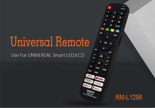 RM L1298 UNIVERSAL TV REMOTE