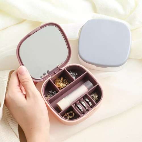 JEWELRY STORAGE BOX WITH MIRROR