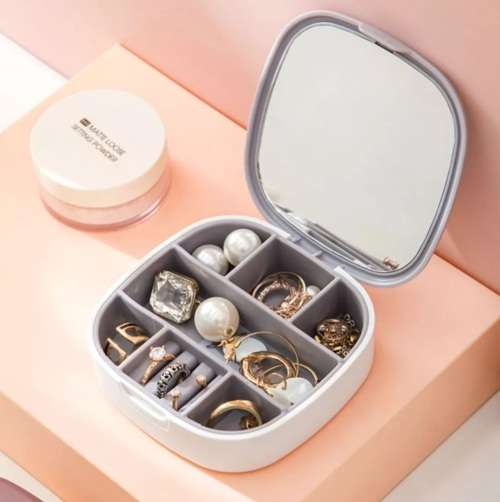 JEWELRY STORAGE BOX WITH MIRROR
